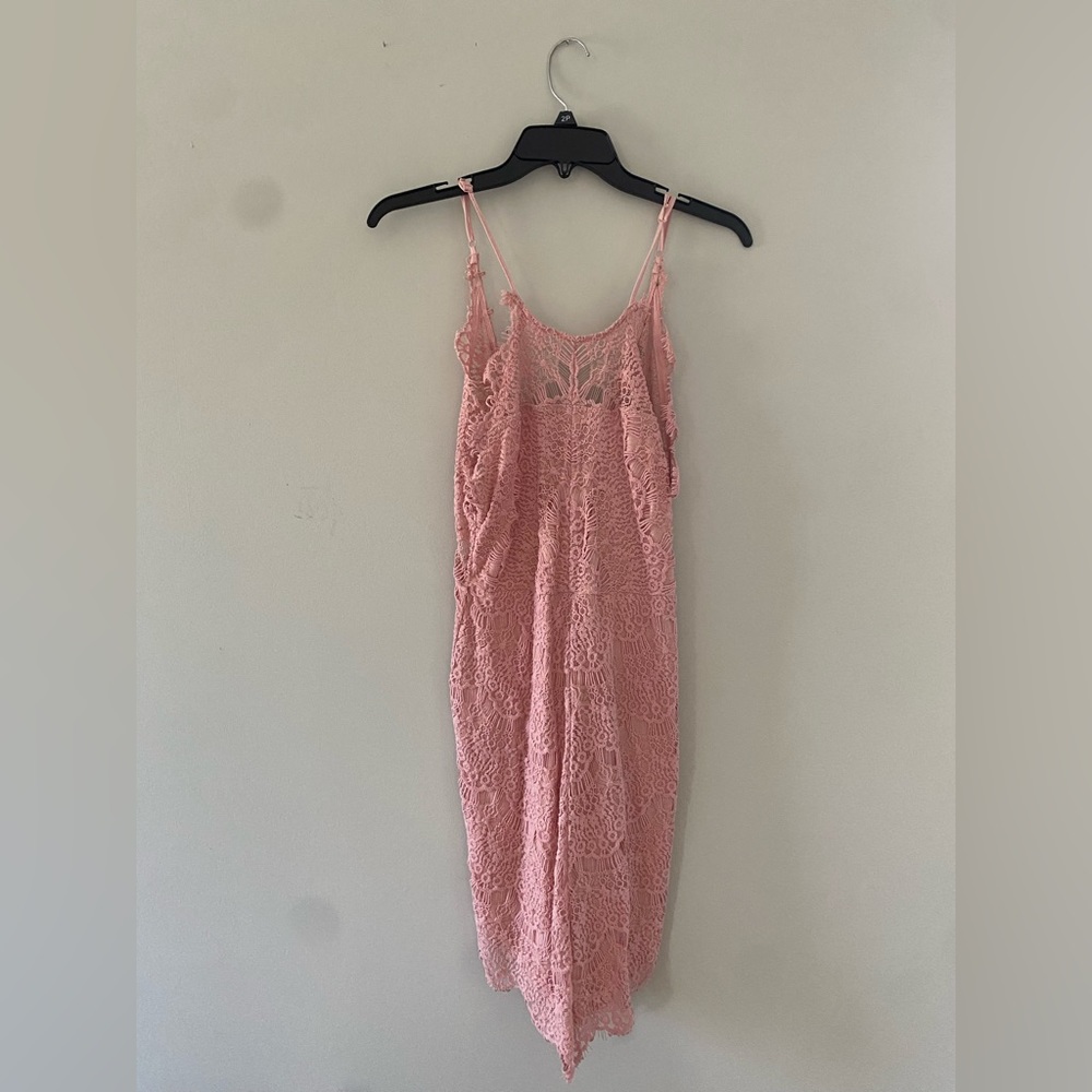 Free People Pink Lace Dress